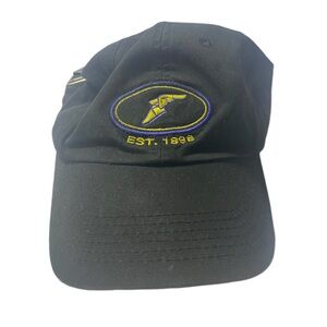 Goodyear Womens Strapback Hat Mom Hat Dad Black Blue Yellow Racing Cars